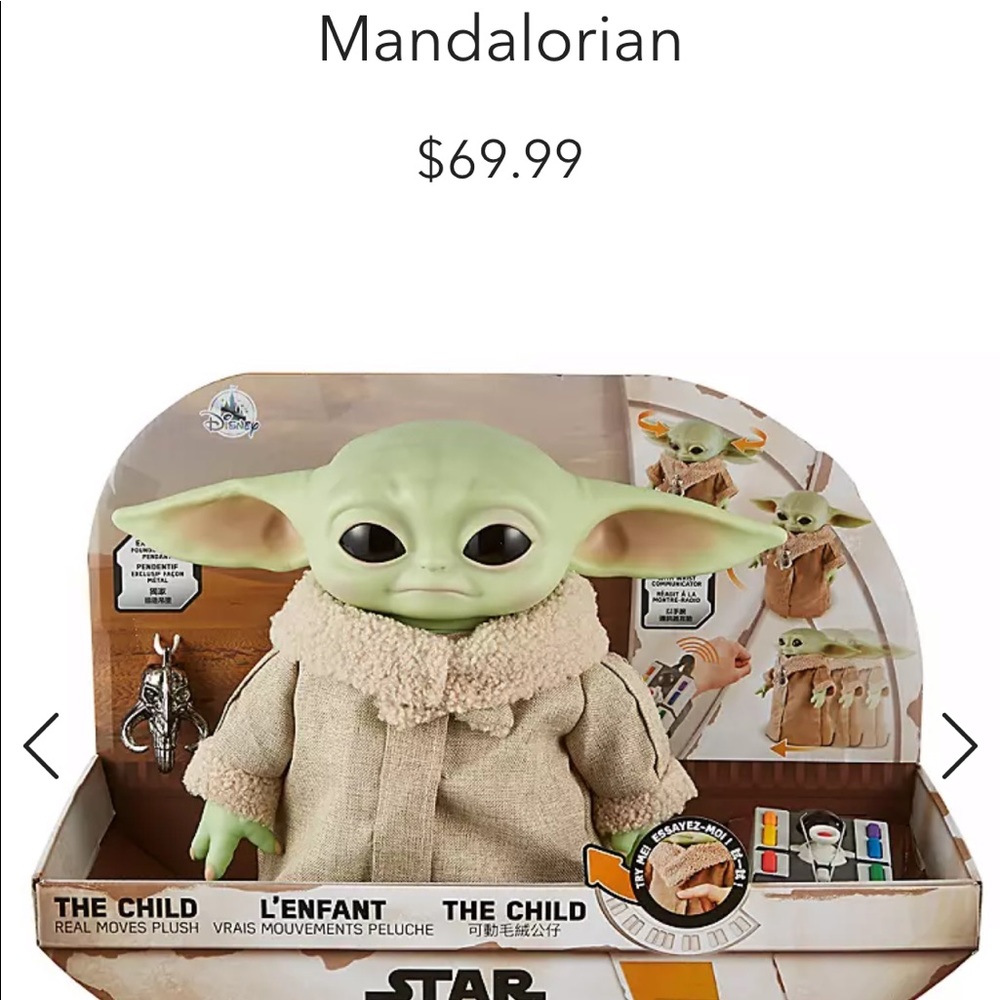 Mattel Moving and Talking Grogu Baby Yoda toy